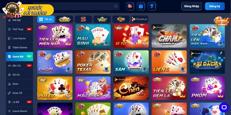 Một số sản phẩm game bài nổi trội tại cổng cược Fabet