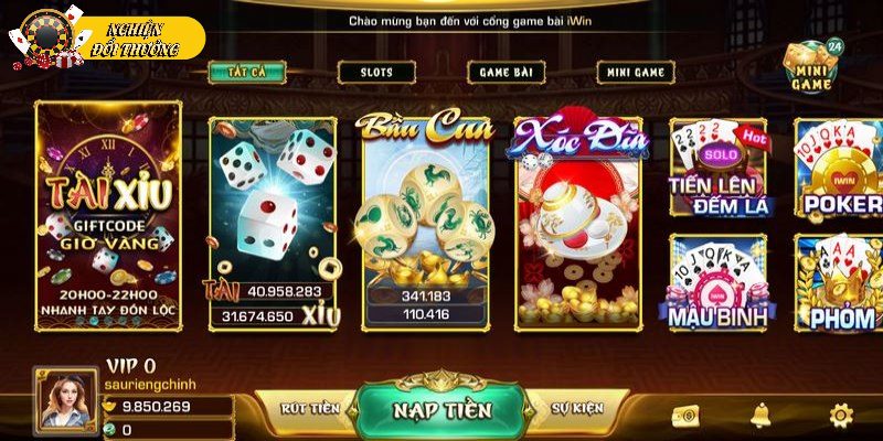 Iwin là một trong những cổng game bài trực tuyến hấp dẫn