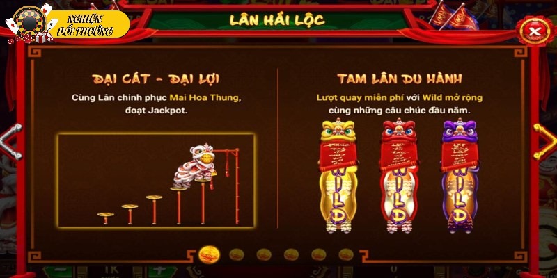 Trò chơi nổ hũ đổi thưởng Lân hái lộc rất được yêu thích tại Top88